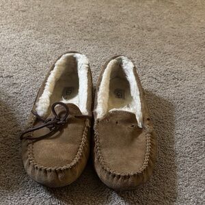 UGG Brown Suede Moccasin Slippers
